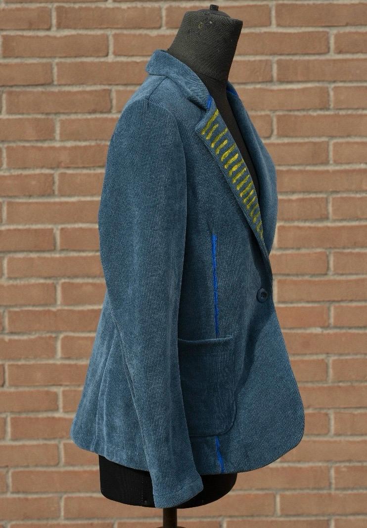 Giacca quadro blu gialla - LIMITED EDITION