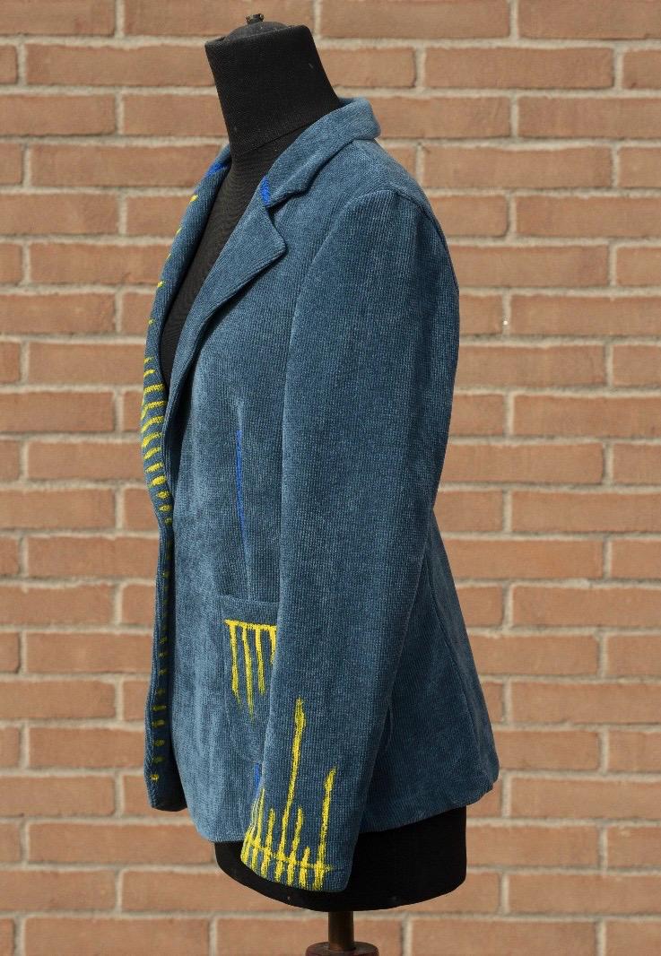 Giacca quadro blu gialla - LIMITED EDITION