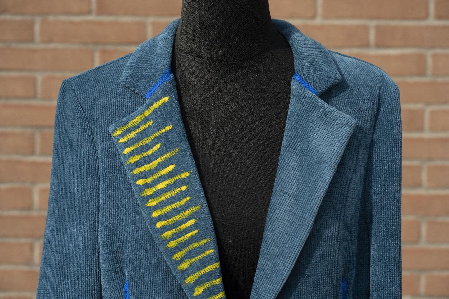 Giacca quadro blu gialla - LIMITED EDITION